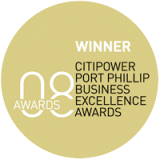 2008 CitiPower Port Phillip Business Excellence Awards Logo for 2008 CitiPower Port Phillip Business Excellence Awards